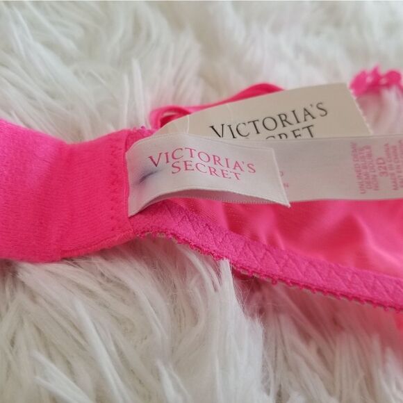 32D Victoria's Secret Pink Unlined Bra - Picture 7 of 9